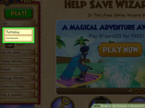 get crowns wizard101